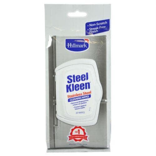 Hillmark Steel Kleen Stainless Steel Wipes 20 Wipes Included HSSW20 - Double Bay Hardware