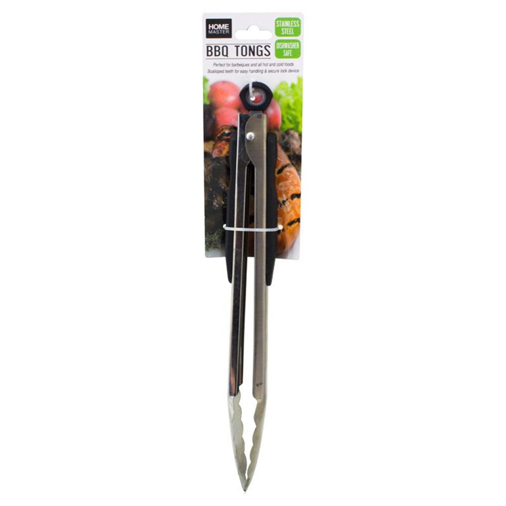 HOME MASTER BBQ Tongs Stainless Steel 30cm 229949 - Double Bay Hardware