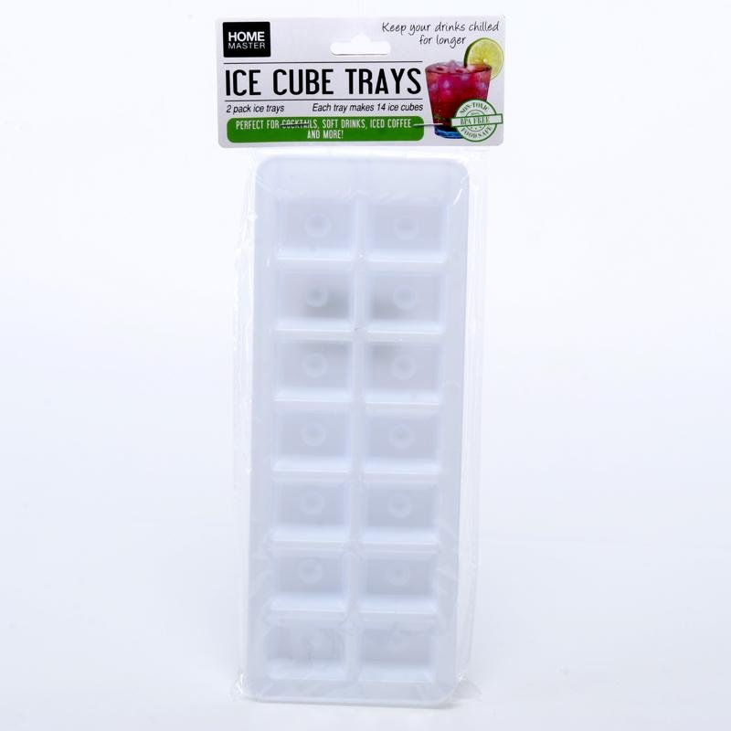 HOME MASTER Ice Cube Trays 2pcs 28 cubes 23.5x9cm 222674 - Double Bay Hardware