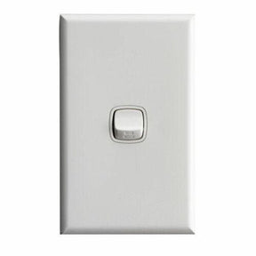 HPM Excel 1 Gang White Single Wall Switch 10A CDXL770/1WEWE