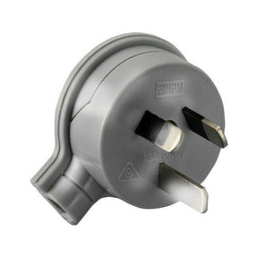 HPM Side Entry Electrical Plug Top 3 Pin Gray 10A CD106/1GY
