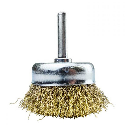 Josco Cup Brush Spindle - Mounted 50mm 1/4in BCC50