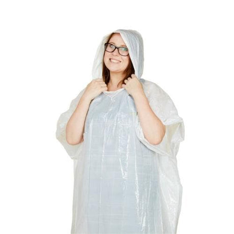 KORJO Adult Reusable Raincoat Poncho For Travel RC12