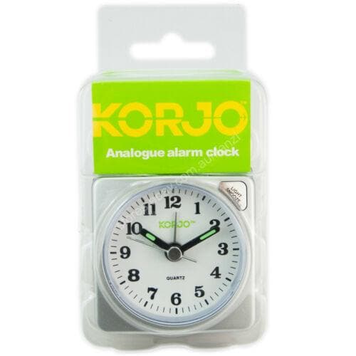KORJO Analogue Travel Alarm Clock AAC73 - Double Bay Hardware