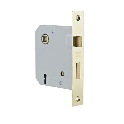 Lane Security Polished Brass Mortise Entry Lock L001001 - Double Bay Hardware