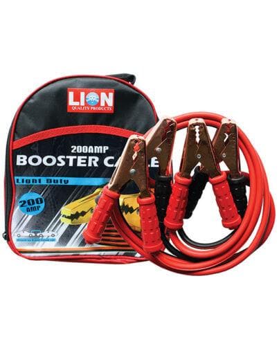 LION 200AMP Booster Cables Jump Lead 12/24V 2.5M LA063C - Double Bay Hardware