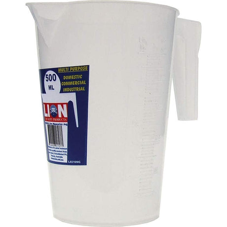 Lion Oil Resistant Measuring Jug 500ml LA510MC - Double Bay Hardware