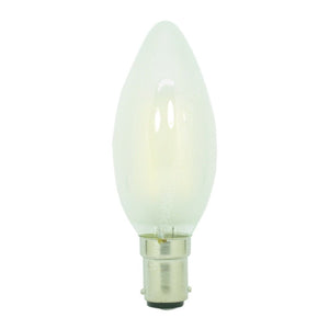 Lusion Candle LED Light Bulb B15 240V 4W Opal C/DL 20273