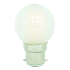 Lusion Fancy Round LED Light Bulb B22 240V 4W Pearl W/W 20262