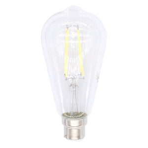 Lusion ST64 Filament LED Light Bulb B22 240V 8W C/DL 20978