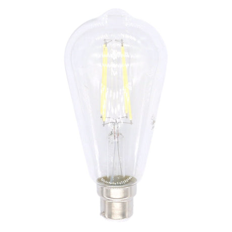 Lusion ST64 Filament LED Light Bulb B22 240V 8W C/DL 20978