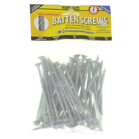 MACSIM 14G - 10x125mm BATTEN Screw With Knurling Galvanised 17GBR14125