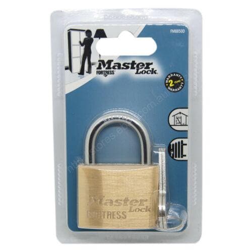 Master Lock Fortress 50mm Solid Brass Body Padlock FM8850D - Double Bay Hardware