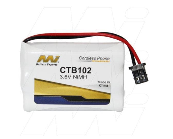 MI CTB102 3.6V NiMH Cordless Phone Battery KXTC1220,P-P102P,P-P102T,N4HKGJB00001 - Double Bay Hardware