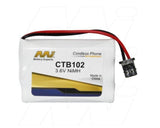 MI CTB102 3.6V NiMH Cordless Phone Battery KXTC1220,P - P102P,P - P102T,N4HKGJB00001