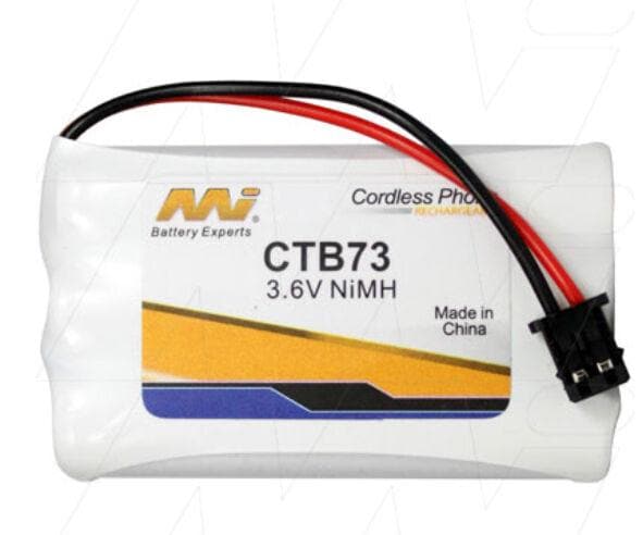 MI CTB73 3.6V NiMH Cordless Phone Battery F7356,DSS5808,DSS7805,WDECT2300,BT-446 - Double Bay Hardware
