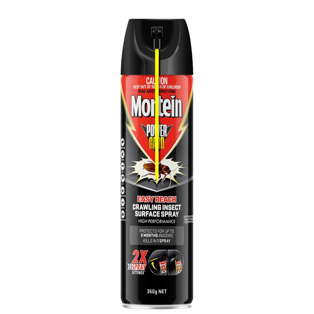 Mortein PowerGard Easy Reach Crawling Insect Surface Spray 350g 3188732 ...