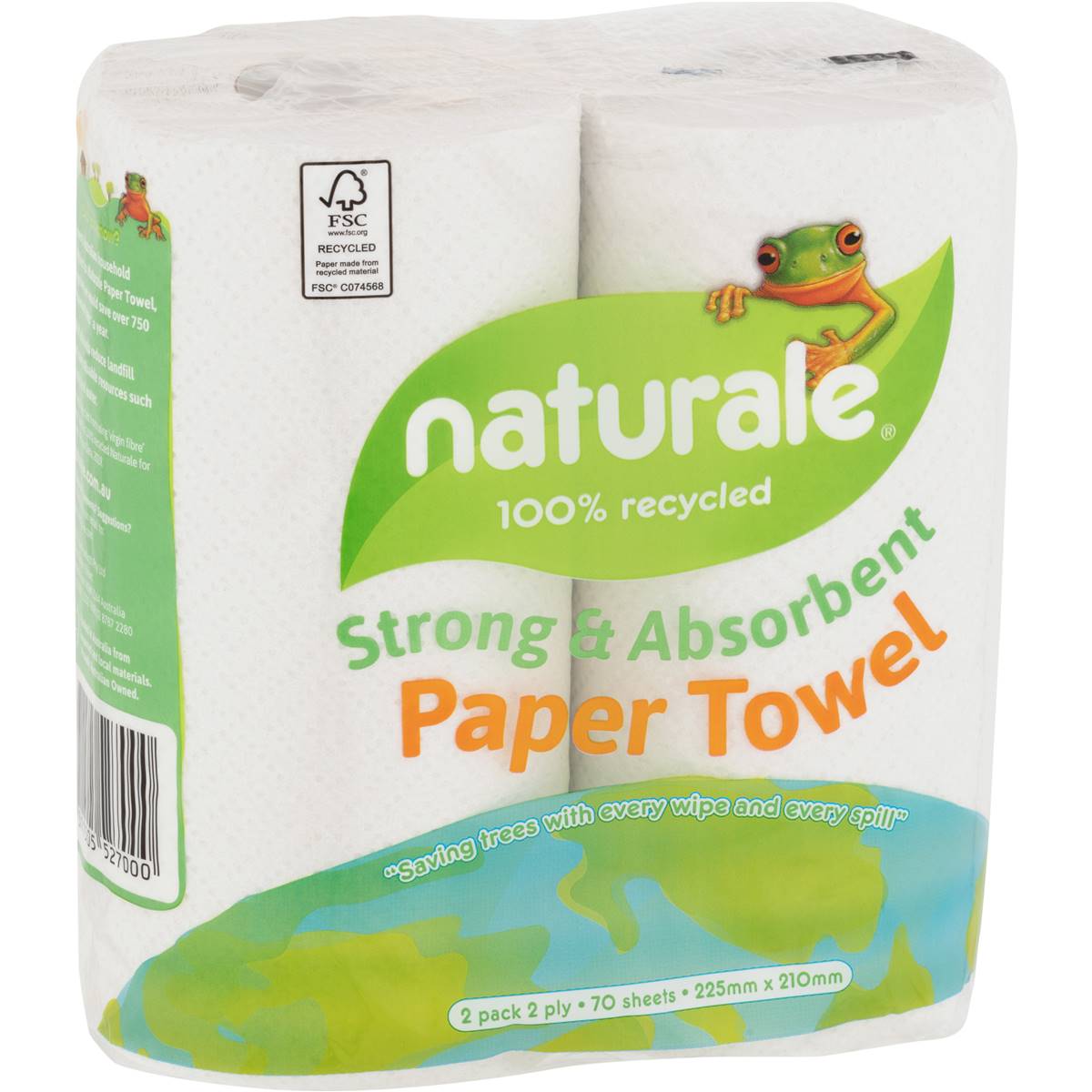 Naturale 100% Recycled Paper Towel 2 Ply 140 Sheets KT-527000ARK - Double Bay Hardware
