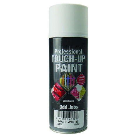 Odd Jobs Matt White Enamel Spray Paint 250gm BOJ101207
