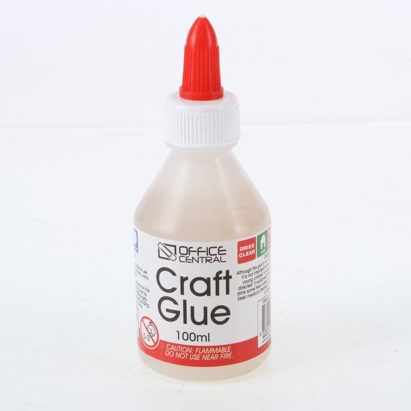OFFICE CENTRAL Craft Glue Dries Clear 100ml 222957 - Double Bay Hardware