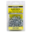 Otter Blind Rivets Open Aluminium 4.0X4.8mm RVOA40483