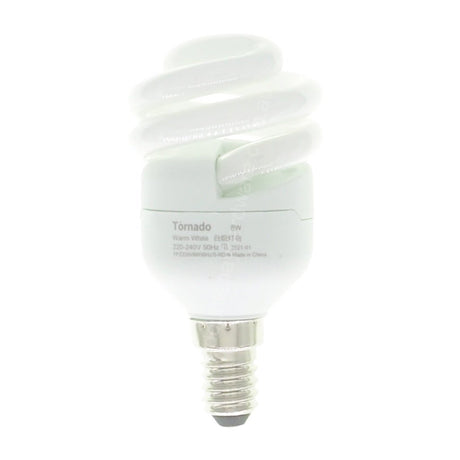 PHILIPS Tornado Spiral Energy Saving Light Bulb E14 240V 8W W/W