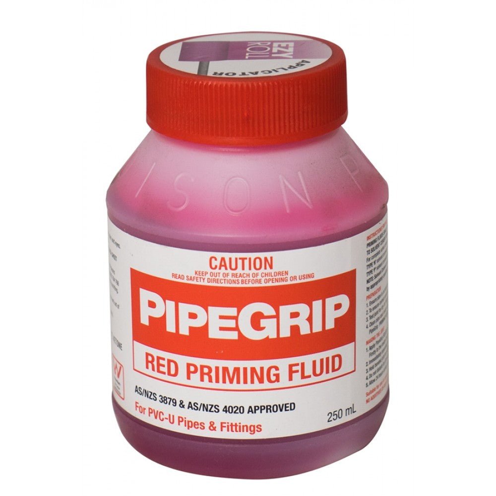 Pipegrip Priming Fluid Red 250ml AATH7864C - Double Bay Hardware