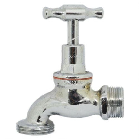 PLUMBWORX Hose Cock Rough Chromed Male Garden Water Tap 3/4" 2281251/919C