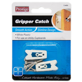 Prestige Gripper Catch White Smooth Action Slimline Design WCT0020