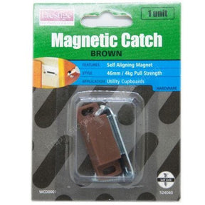 Prestige Self Aligning Magnetic Catch Brown 46mm/4Kg Pull Strength WCD0001