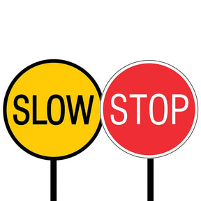 Pro Choice Stop/Slow Reflective Traffic Control Sign TTCSSAL