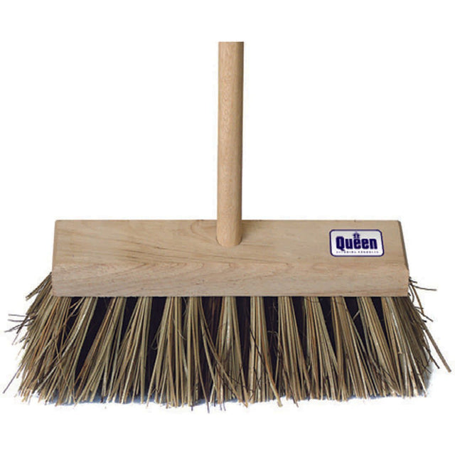 QUEEN Bassine Cane Timber Broom 355mm Q - 355BCH