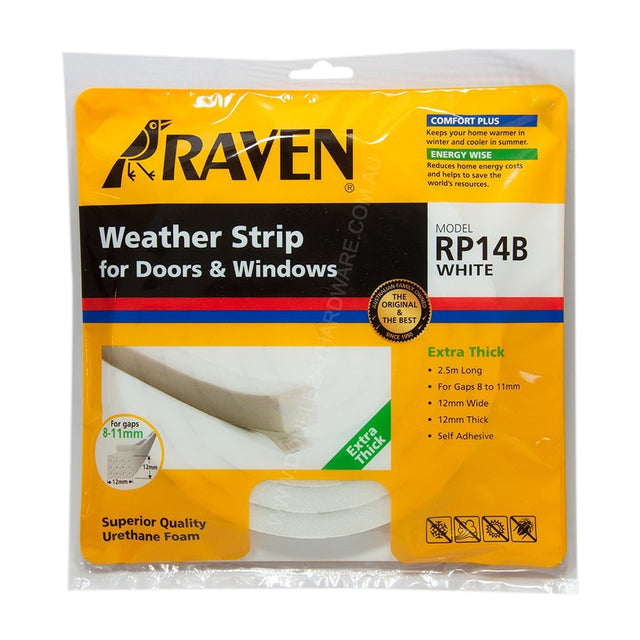 RAVEN Weather Strip for Doors Windows Gaps 8 - 11mm RP14 - R14B