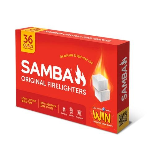 Samba White Brick Firelighters 36pcs SAKF36 - Double Bay Hardware