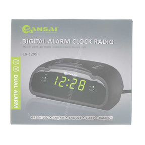 SANSAI Digital Alarm Clock Radio CR - 1299