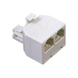 SANSAI Modular Duplex Jack 1 Plug to 2 Sockets TEL - 302
