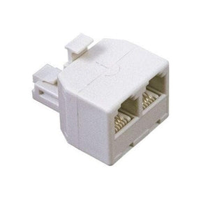 SANSAI Modular Duplex Jack 1 Plug to 2 Sockets TEL - 302