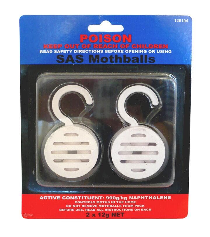 SAS Moth Balls With Hanging Cage 126194 - Double Bay Hardware