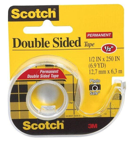 Scotch Double Sided Tape With Dispenser 12.7mm X 6.3m