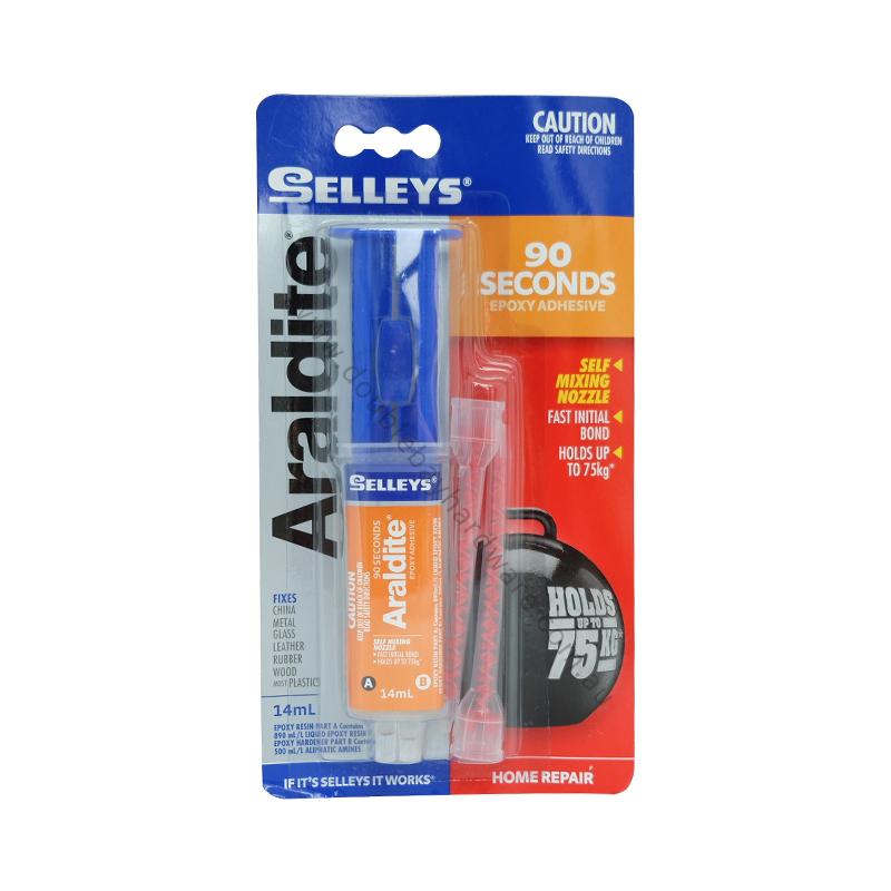 SELLEYS 90 Seconds Epoxy Adhesive 14ml Fixs China,Metal,Glass,Leather 100029 - Double Bay Hardware