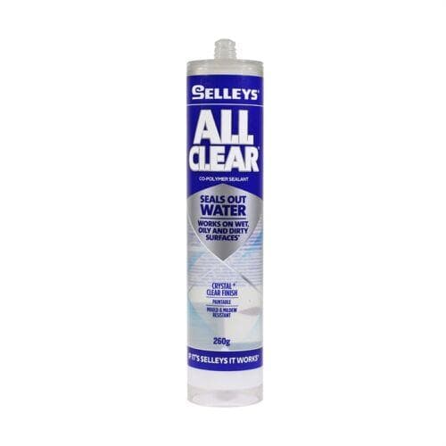 SELLEYS All Clear Seals Out Water 260g Works On Wet,Oily,Dirty Surface AC260G - Double Bay Hardware
