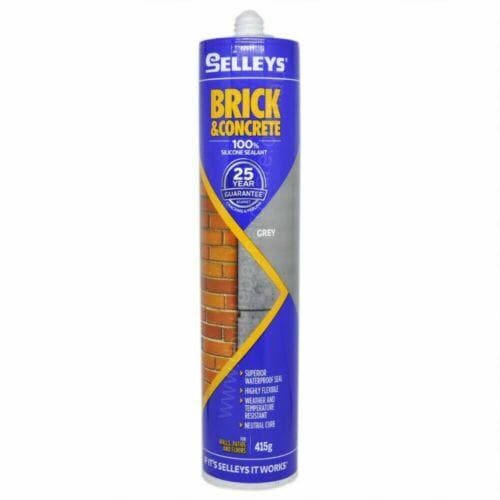 SELLEYS Brick & Concrete Silicone Sealant 415g For Wall,Patios,Floor BC 415G - Double Bay Hardware