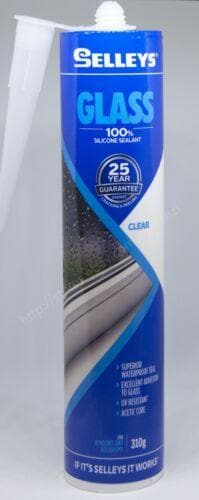 SELLEYS Glass Silicone Sealant Clear 310g For Window & Aquariums - Double Bay Hardware