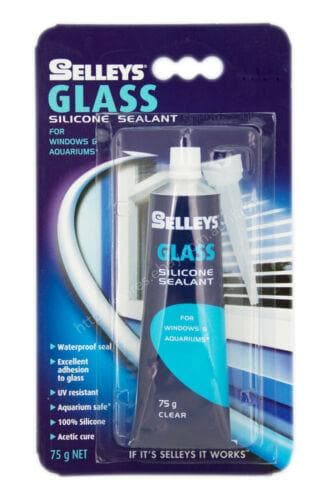 SELLEYS Glass Silicone Sealant For Windows Aquariums 75g Clear GC 75G - Double Bay Hardware