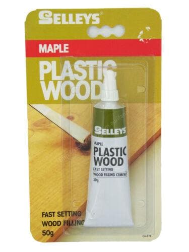 SELLEYS Maple Plastic Wood 50g Fast Setting Wood filling Cement PW 50G - Double Bay Hardware