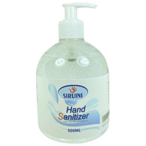 SIRUINI Hand Sanitizer Gel 500ml Pump Bottle Kill 99.99% of Germs 75% Alcohol - Double Bay Hardware