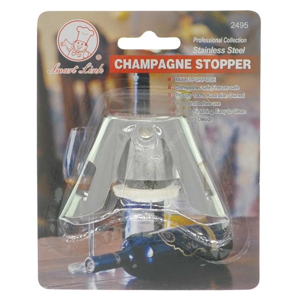 Smart Link Champagne Stopper Stainless Steel SL-MY2495 - Double Bay Hardware