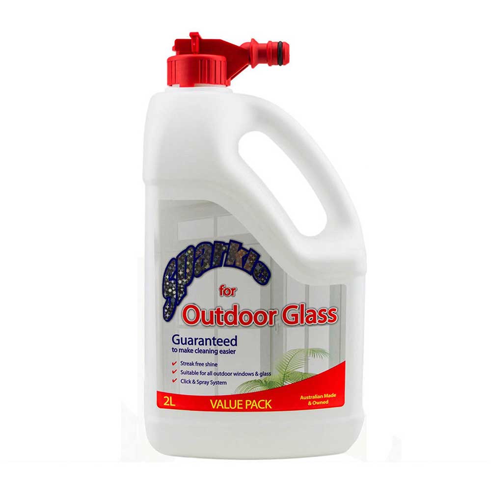 Sparkle Outdoor Glass Cleaner 2L Hose On SOGC2/4 - Double Bay Hardware
