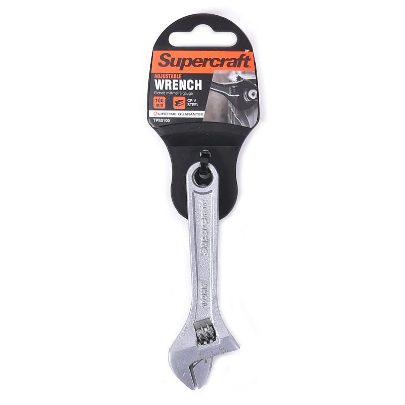 Supercraft 100mm Adjustable Wrench SCE0034 - Double Bay Hardware