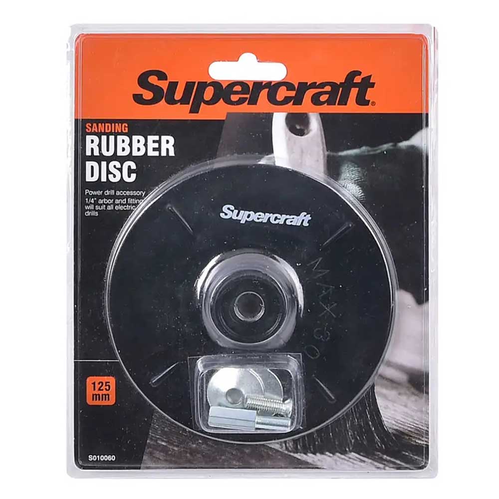 Supercraft Rubber Backing Disc 125mm - Double Bay Hardware